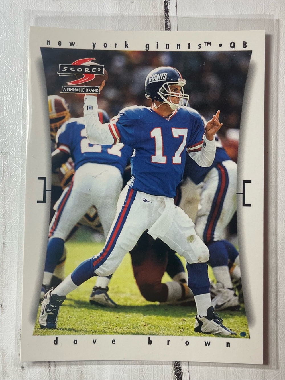 1997 Score Dave Brown New York Giants #102